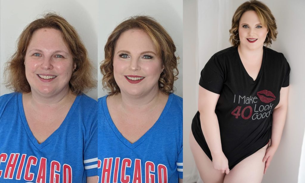 Fabulous and 40 before and after photo